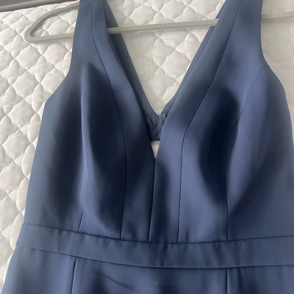 BCBGMaxAzria Navy Sleeveless V-Neck Maxi Dress - Picture 2 of 5